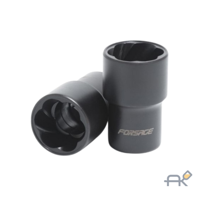 Головка-экстрактор для поврежденных болтов/гаек 19ммх50мм. 1/2. на пластиковом держателе (F-90619)